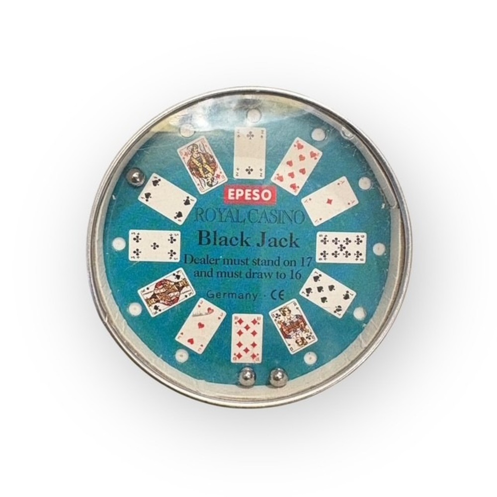Vintage EPESO Royal Casino Black Jack Skill Game Germany Marble Maze Collectible